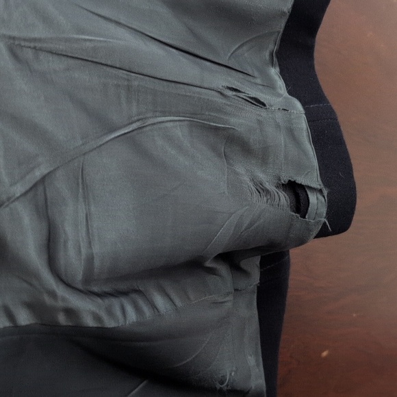 J. Crew Dark Navy With Gold Buttons Wool Pea Coat Size 6 - Picture 6 of 6